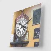 ZUGSTATIONEN QUADRATISCHE WANDUHR (Winkel)