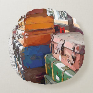 ZUGSTATIONEN RUNDES KISSEN