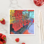 ZUGSTATIONEN SERVIETTE (Beispiel)