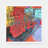 ZUGSTATIONEN SERVIETTE (Vorderseite)