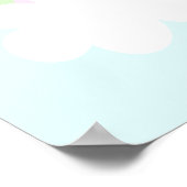 Zugtiere blau poster (Ecke)