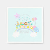 Zugtiere blau serviette (Vorderseite)