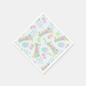 Zugtiere blau serviette (Ecke)