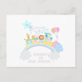 Zugtiere weiß postkarte (Vorderseite)