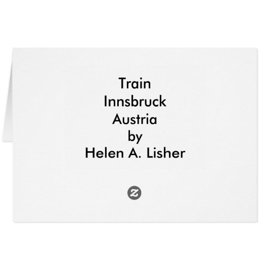 Zugtransportkarte (Rückseite Horizontal)