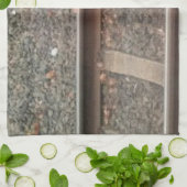 Zugtrassen, Bahn Geschirrtuch (Gefaltet)