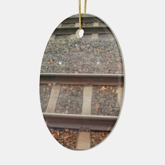 Zugtrassen, Bahn Keramik Ornament (Links)