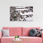 Zugtrassen im Schnee (Leinwand) Leinwanddruck (Insitu (Wohnzimmer))