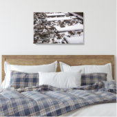 Zugtrassen im Schnee (Leinwand) Leinwanddruck (Insitu (Schlafzimmer))