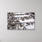 Zugtrassen im Schnee (Leinwand) Leinwanddruck (Vorderseite)