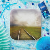 Zugtrassen Pappteller (Party)