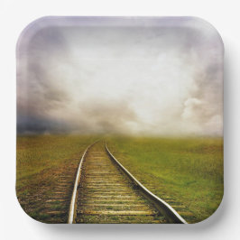 Zugtrassen Pappteller