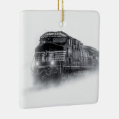 Zugtrassen Schwarz-Weiß Keramikornament (Rechts)