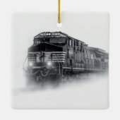 Zugtrassen Schwarz-Weiß Keramikornament (Rückseite)