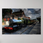 Zugträume: Nostalgisches Eisenbahnwerk Poster (Vorne)