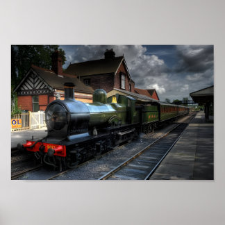 Zugträume: Nostalgisches Eisenbahnwerk Poster