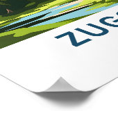 Zugtrotz Germany Travel Print Poster (Ecke)