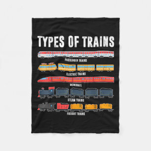 Zugtypen Shirt Kleinkind Kleinwagen Lokomotive Son Fleecedecke