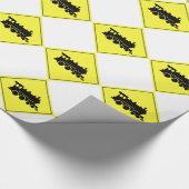 Zugübergangszeichen Geschenkpapier (Ecke)