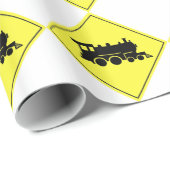 Zugübergangszeichen Geschenkpapier (Rolleneckpunkt)