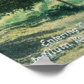 Zugübersicht in den Tunnel nach Alum Rock Poster (Ecke)