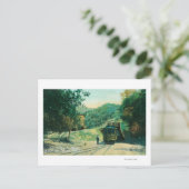 Zugübersicht in den Tunnel nach Alum Rock Postkarte (Stehend Vorderseite)