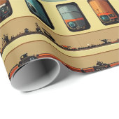 Zugumschlagpapier Geschenkpapier (Rolleneckpunkt)