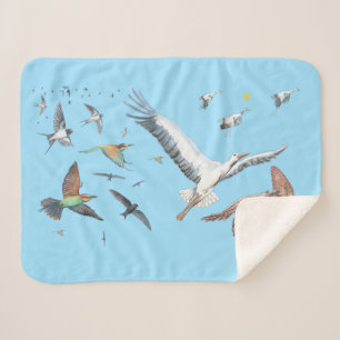 Zugvögel, die ihre Flüge zurückverfolgen Kinder Sherpadecke