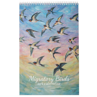Zugvögel Kunst Kalender