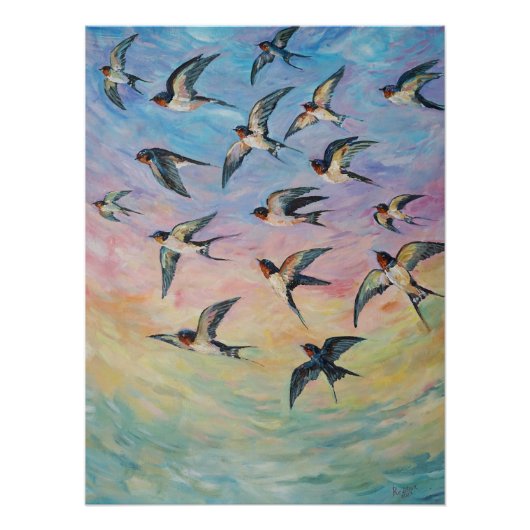 Zugvögel Kunst Poster (Vorderseite)