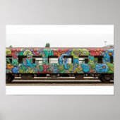Zugwagen Graffiti Mural Poster (Vorne)