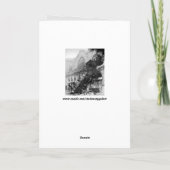 Zugwrack-Grußkarte Feiertagskarte (Rückseite)