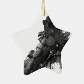 Zugwrack Keramik Ornament (Rechts)