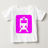 Zugzeichen - Magenta Baby T-shirt (Vorderseite)