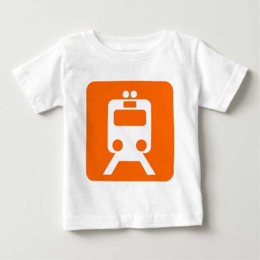Zugzeichen - Orange Baby T-shirt (Vorderseite)