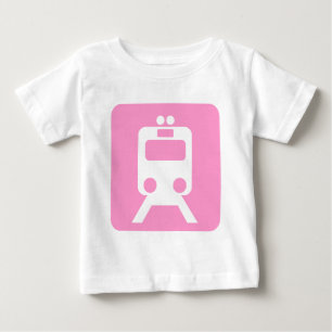 Zugzeichen - Rosa Baby T-shirt