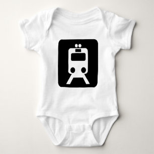 Zugzeichen - Schwarz Baby Strampler