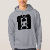 Zugzeichen - Schwarz Hoodie (Vorderseite)