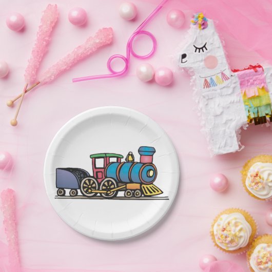 Zugziehkohle Pappteller (Party)