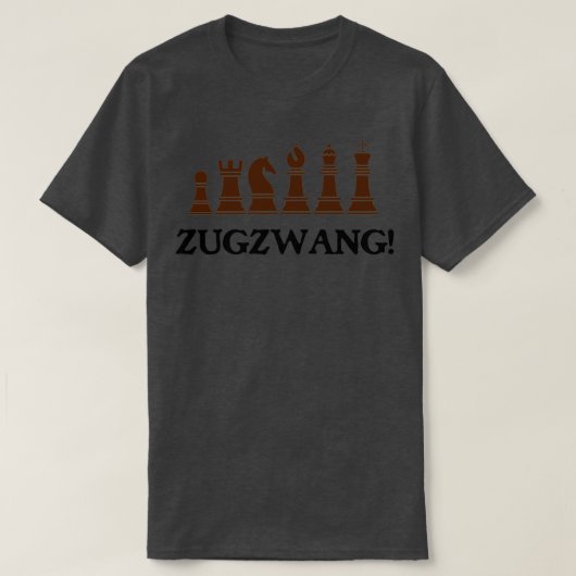 Zugzwang Schess Theme T-Shirt (Design vorne)