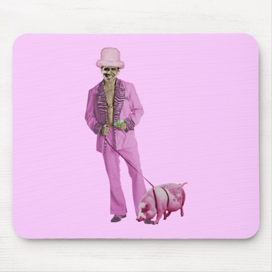 Zuhälter Obama und das Schwein Mousepad (Vorne)