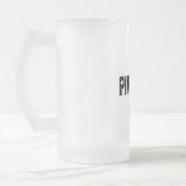 Zuhälter-Saft Mattglas Bierglas (Links)