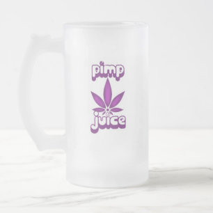 Zuhältersaft-Tasse Mattglas Bierglas