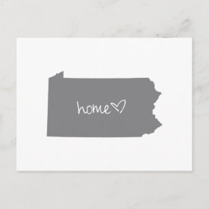 Zuhause <3 Pennsylvania Postkarte