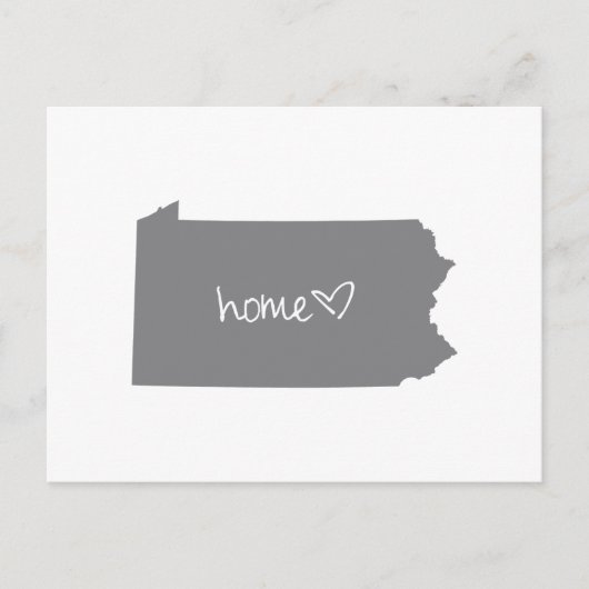 Zuhause <3 Pennsylvania Postkarte (Vorderseite)