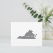 Zuhause <3 Virginia Postkarte (Stehend Vorderseite)