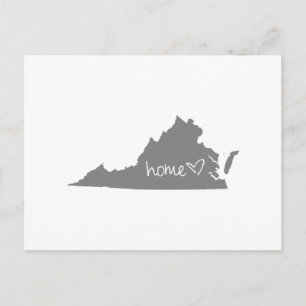 Zuhause <3 Virginia Postkarte