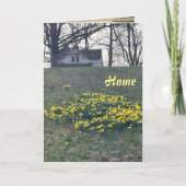 Zuhause, 5 Zoll x 7 Zoll geklappte Grußkarte Karte (Vorderseite)