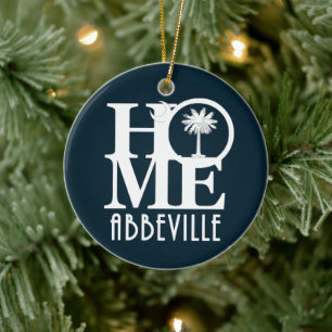 ZUHAUSE Abbeville South Carolina Keramik Ornament