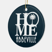 ZUHAUSE Abbeville South Carolina Keramik Ornament (Links)
